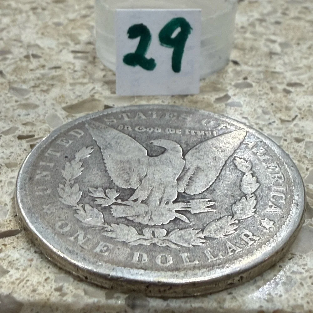 #29 - Authentic 1885 Morgan Silver Dollar coin